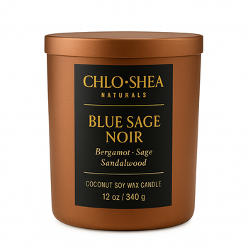 Blue Sage Noir Coconut Soy Candle